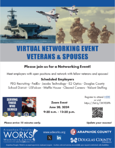 Virtual Networking Event for Veterans and Their Spouses 